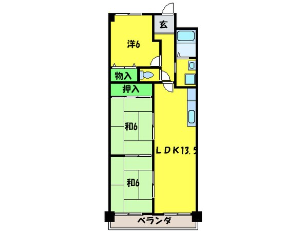 ときわハイムの物件間取画像